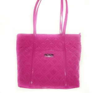 Vera Bradley Pink Small Trimmed Vera Tote